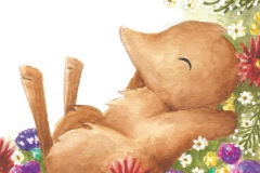 Maulwurfhoernchen_Blumen_DINA6_Postkarte